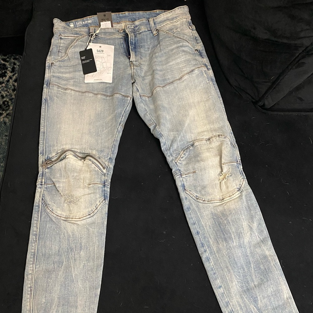G-Star 5620 3D Zip Knee Skinny fit size 34x32 Brand New!